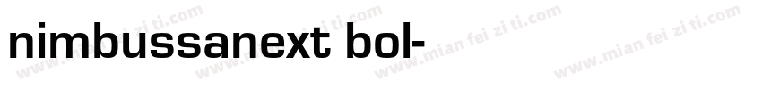 nimbussanext bol字体转换
